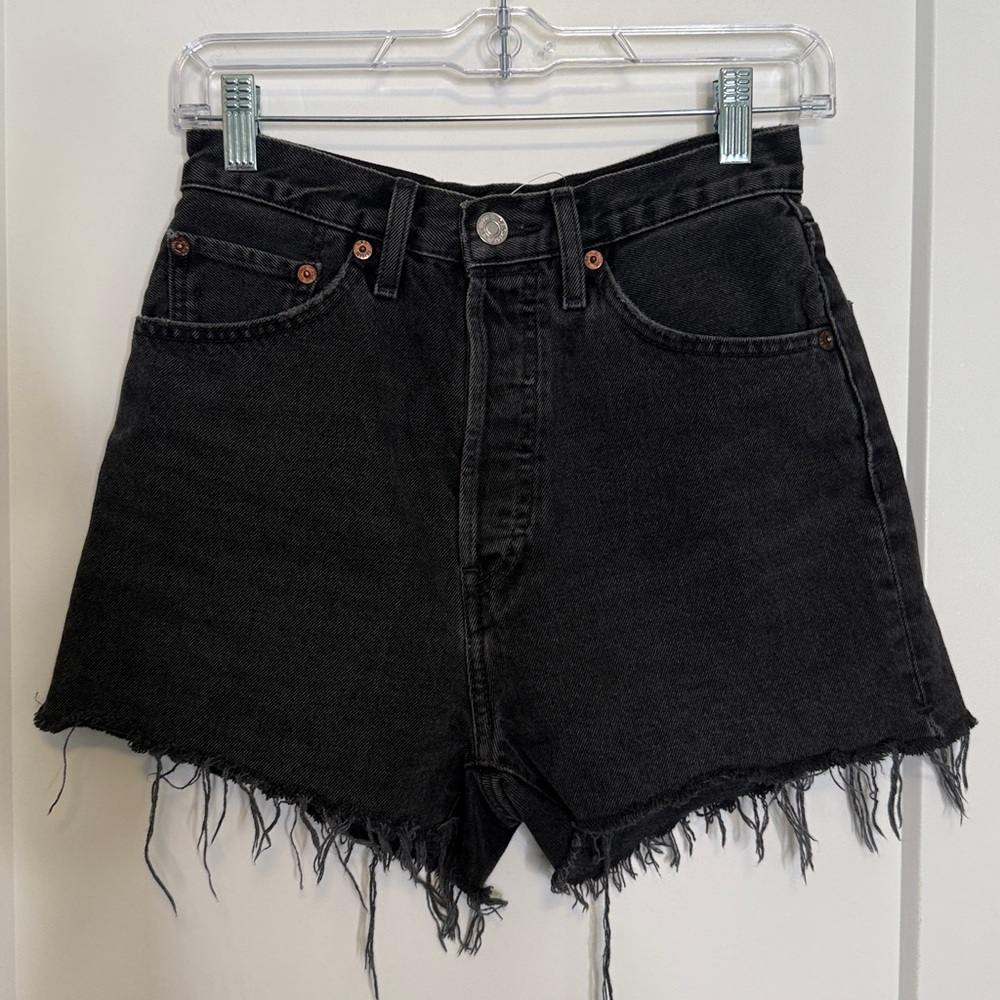 Re/Done Original High‎ Rise Denim Shorts - Size 25
